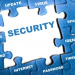 Security blue puzzle pieces assembled - Phishing Alert